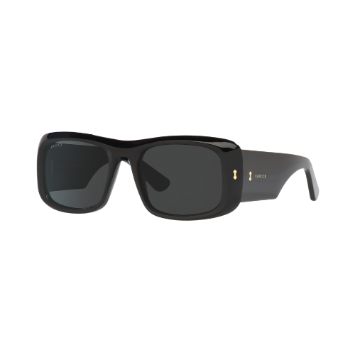 Gucci GG1080S Black Rectangle Sunglasses – Iconic GG Emblem