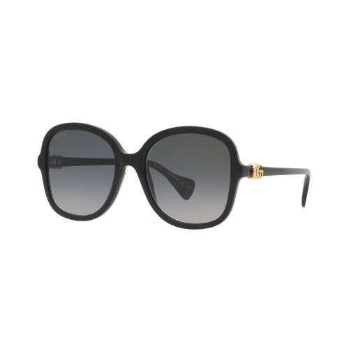 Gucci GG1178S Butterfly Sunglasses – Black Acetate Frame with Grey Gradient Lenses