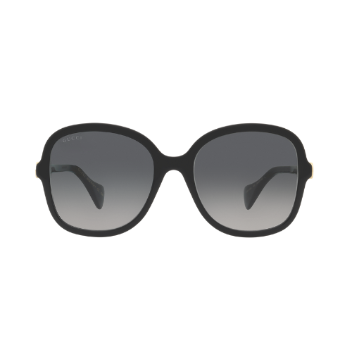 Gucci GG1178S Butterfly Sunglasses – Black Acetate Frame with Grey Gradient Lenses