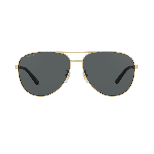 Gucci GG1233SA Gold Pilot Sunglasses – Grey Lenses